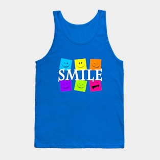 happy face smile Tank Top